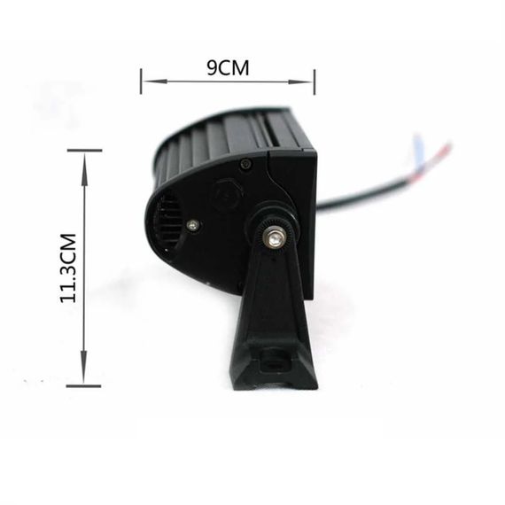Світлодіодна балка (люстра) AllLight HP-96W ближнє+дальнє WHITE 12/24V | Зображення 3