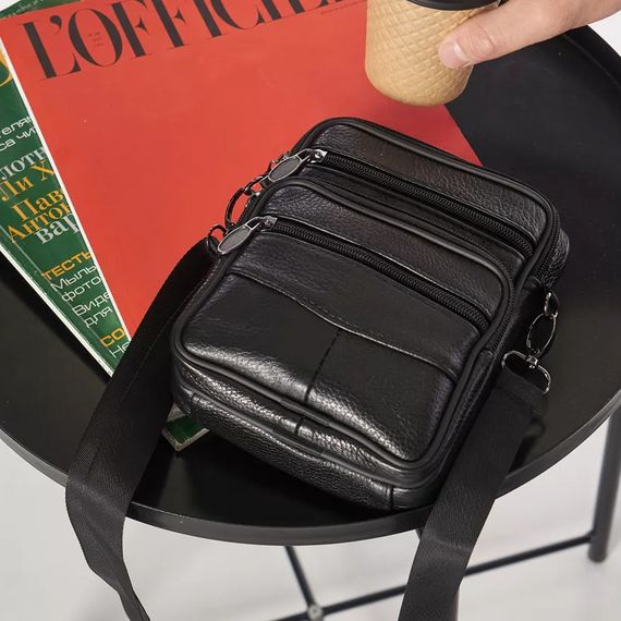 Практична чоловіча сумка слінг, Офісна сумка-месенджер, Сучасний месенджер, Сумка для документів зручна EJ-90 | Зображення 4