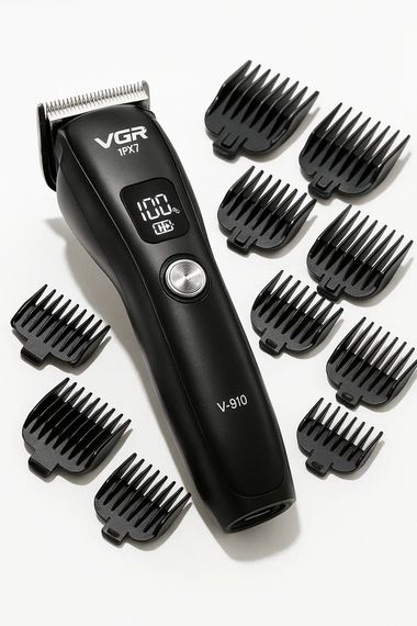 Акумуляторна машинка для стрижки з водонепроникним корпусом IPX7 VGR V-910 (46235-V-910_623) | Зображення 7