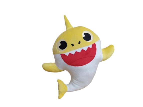 Плюшева іграшка акульонок жовтий подарунок для дитини 40см BABY SHARK 02243 | Зображення 1