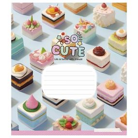 Тетрадь ученическая "Cute things" 024-3359L-1 в линию, 24 листов