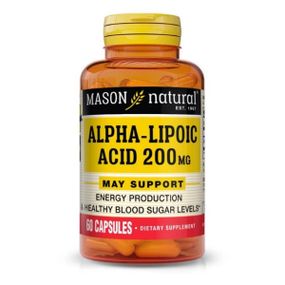 Альфа-ліпоєва кислота Mason Natural Alpha-Lipoic Acid 200 mg 60 Caps