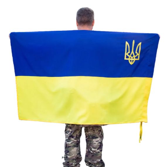 Прапор України з гербом 150х90 см Kirasa (Арт.KI305) | Зображення 1