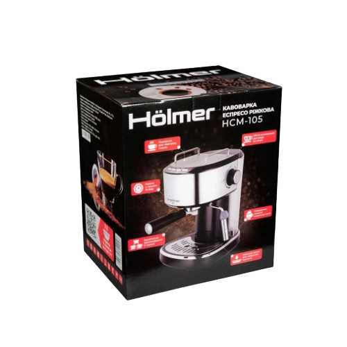 Кавоварка електрична еспресо ріжкова 850W 15 бар HCM-105 Holmer | Зображення 8