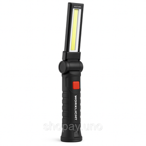 Аварійна лампа для кемпінгу W51-SMD+COB, Поворотний акумуляторний ліхтар для кемпінгу SU-80