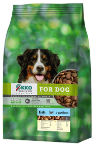 Сухий корм Екко гранула преміум для собак з лососем, чотирилисник 5кг