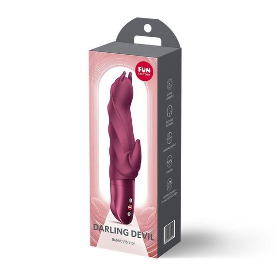 Вібратор Fun Factory Darling Devil Wine Red Sex Aura | Зображення 3