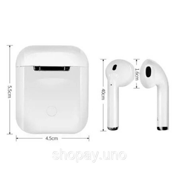 Наушники AirPods i12 BT с сенсором Bluetooth беспроводные наушники - вкладыши в зарядном кейсе | Зображення 3