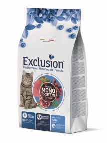 Повнораціонний сухий корм Exclusion Cat Adult Tuna з тунцем для дорослих котів всіх порід 1,5 кг