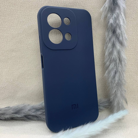 Чохол з логотипом для Xiaomi Redmi 15C EU | М'який | Протиударний | Soft Touch | Синій