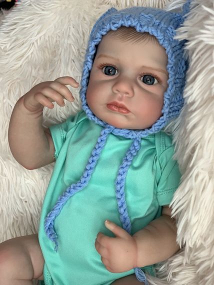 Коллекционная Силиконовая Кукла Реборн Новорожденный Младенец Reborn Анатомический Мальчик Пупс Илюша (Виниловая Кукла) 50 см | Зображення 2