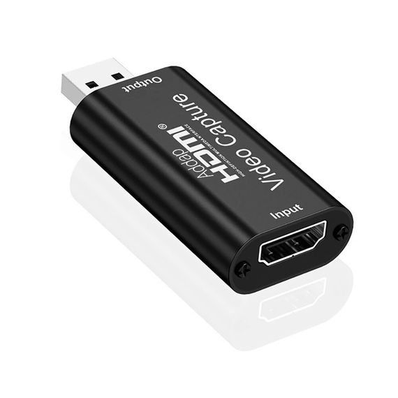 Внешняя видео карта видеозахвата HDMI - USB 2,0 для стримов и записи экрана, конвертер потокового видео Addap VCC-01 | Зображення 2