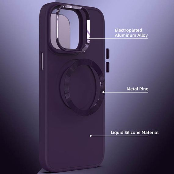 TPU чохол Bonbon Metal Style with MagSafe для Apple iPhone 14 (6.1") | Зображення 1