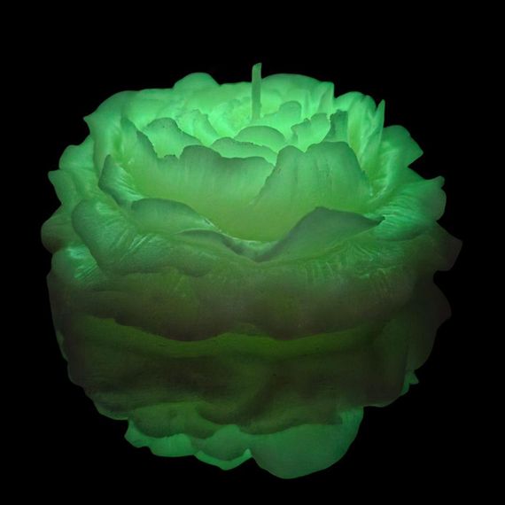 Свічка півонія люмінесцентна GlowKink низькотемпературна, салатова, L Sex Aura | Зображення 4