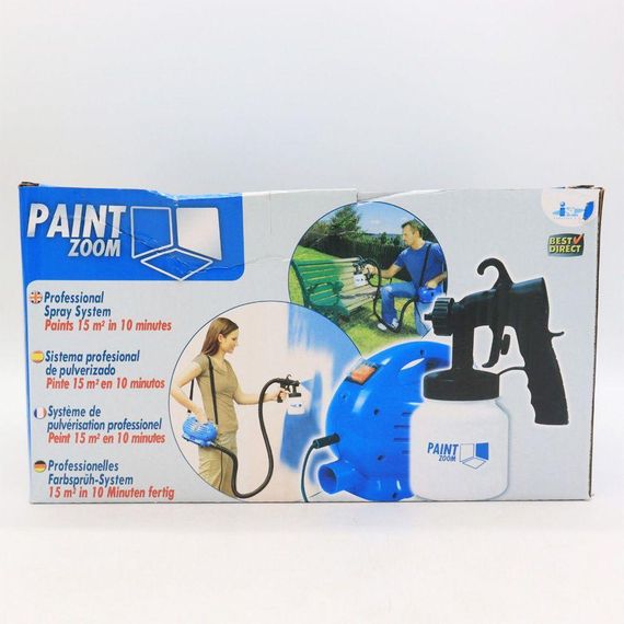 Фарборозпилювач електричний на 800 мл, від мережі, Paint Zoom / Краскопульт ручний / Професійний розпилювач для фарби | Зображення 9