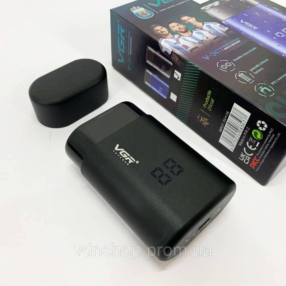 Бритва для бороды электронная, Беспроводная машинка для стрижки для дома Електробритва бороды NE-66 | Зображення 4