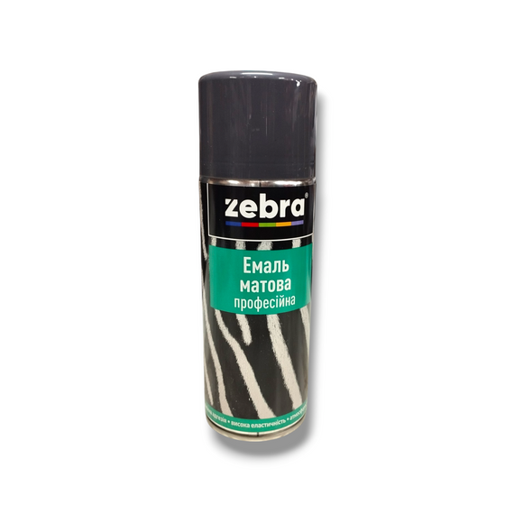 Емаль матова професійна 400мл ZEBRA 457 RAL7016 Антрацит матовий