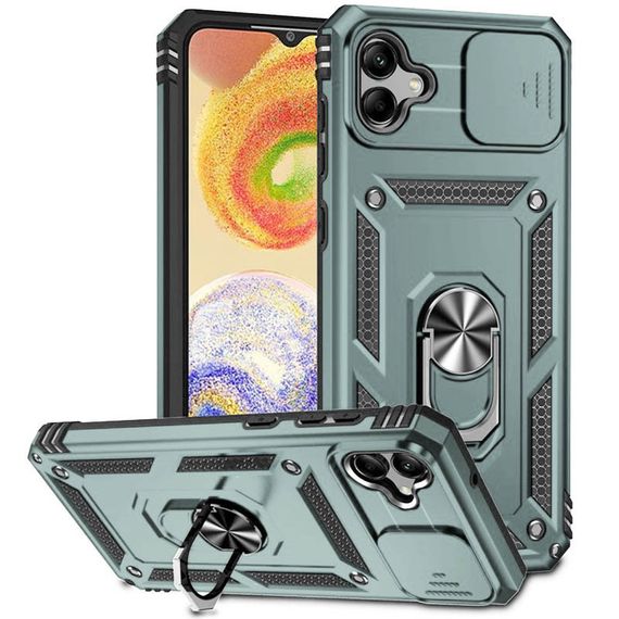 Ударостійкий чохол Camshield Serge Ring для Samsung Galaxy A04, Зелений