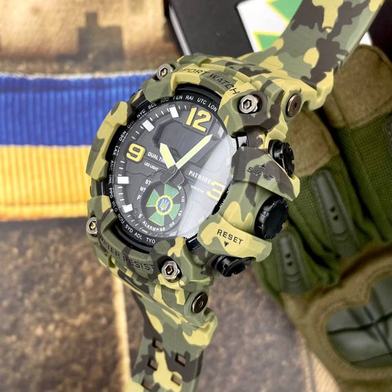 Годинник наручний Patriot 003CMGRDPS ДПС Зелений камуфляж + Коробка. | Зображення 2