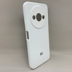 Чохол з логотипом для Xiaomi Redmi A3 | Протиударний | Soft Touch | Білий