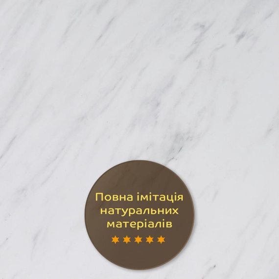 Декоративная ПВХ плита 600х600х3мм Белый мрамор (S) SW-00001620 | Зображення 4