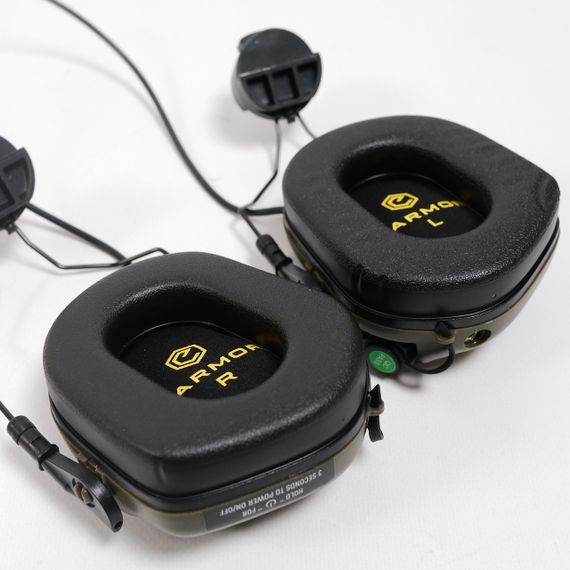 Тактичні навушники EARMOR M31Н з кріпленням Олива | Зображення 4