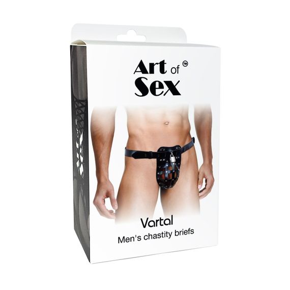Чоловічий пояс вірності Art of Sex – Vartal, натуральна шкіра | Зображення 3