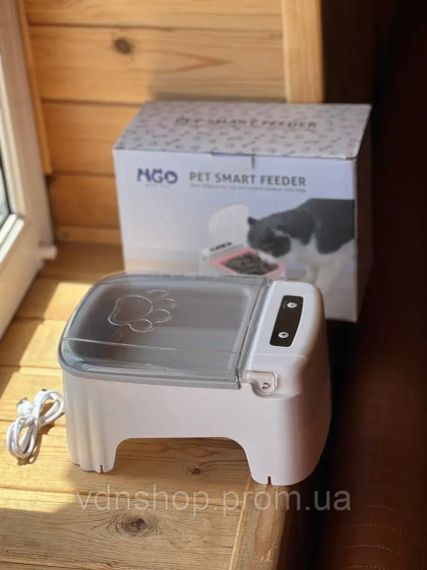 Розумна автоматична годівниця з таймером для котів та собак 1 відсік 600 мл диспенсер для корму | Зображення 1