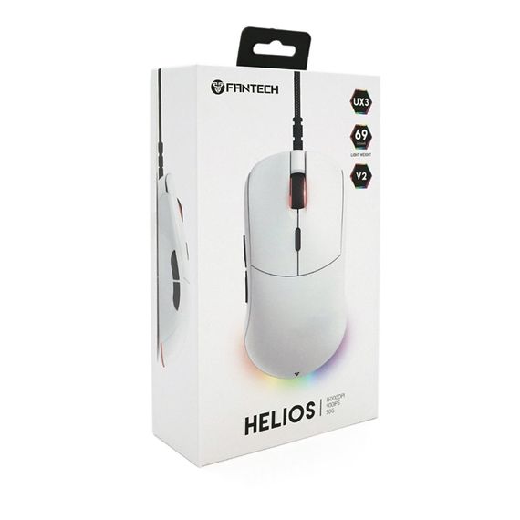 Ігрова миша дротова HELIOSUX3V2, 6 кнопок, 200-4800 DPI, Led Lighting RGB, 1, 8 м, Win7 / 8/10 Mac OS, White, COLOR BOX | Зображення 2