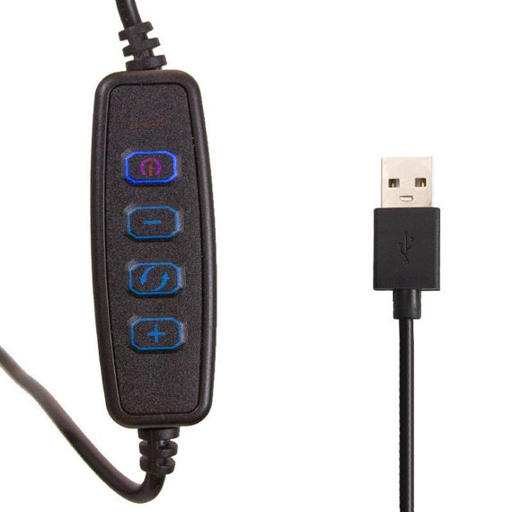 Кольцевая светодиодная LED лампа Arc Ring 10" + tripod 2.1m Black | Зображення 4