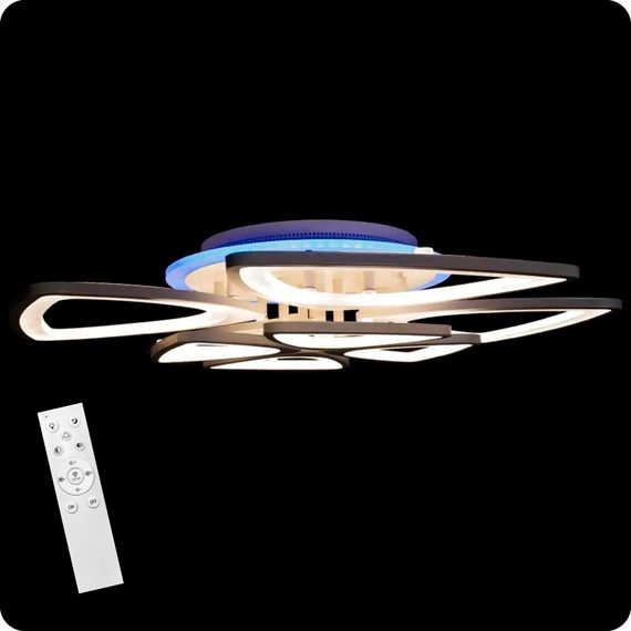 Люстра світлодіодна 517 Light 3color з пультом 216Вт Білий (01705) | Зображення 3