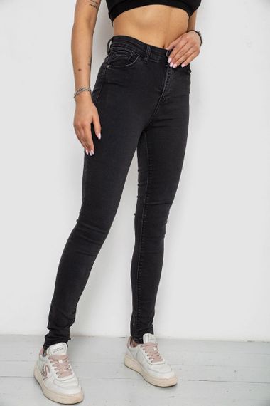 Джинсы женские Skinny  -уценка, цвет черный, 182R4296-U | Зображення 2