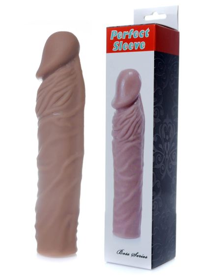 Насадка на член Perfect Sleeve Mulatto extends 4 cm sexstyle