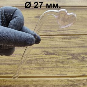 Стеклянная трубка Heart Turn Oil Pink