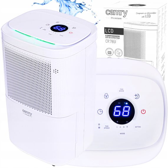 Осушитель воздуха компрессорный Camry CR 7851 с LCD 245 Вт