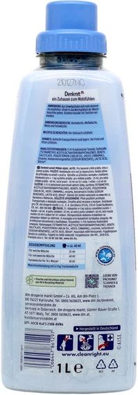 Кондиціонер для білизни Denkmit Weichspüler Soft Embrace 4066447861297 1000 мл | Зображення 1