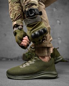 Літні міські кросівки М171-3 олива ДЛ63960