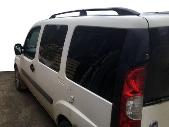 Черные рейлинги Пластиковые ножки для Fiat Doblo I 2001-2005 гг