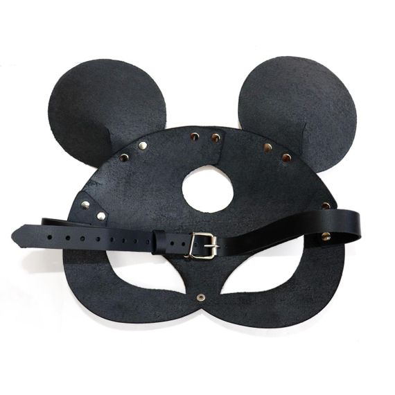 Шкіряна маска мишки Art of Sex - Mouse Mask, колір Чорний Sex Aura | Зображення 3