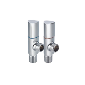 Кран хромований кутовий керам.букса 15-15мм 1/2"-1/2" штуцер/штуцер EA EuroAqua