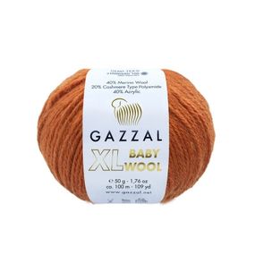 Gazzal BABY WOOL XL No 841 пряжа для в'язання Gazzal