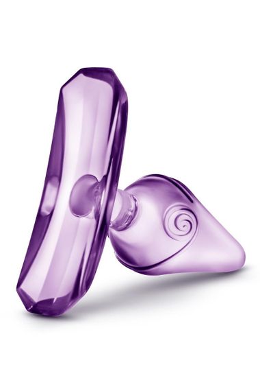 Силіконова анальна пробка Blush Play With Me конусної форми, фіолетова sexstyle | Зображення 5