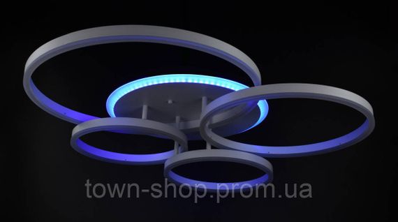 Люстра потолочная LED с пультом A55021/4-RGB-wh Белый 12х69х79 см. | Зображення 6