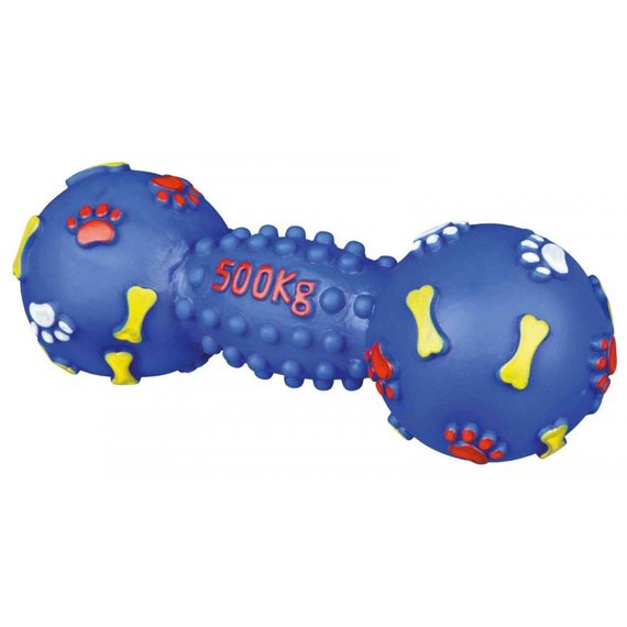 Іграшка Trixie для собак Гантель з пискавкою та лапками вініл 19 см | Зображення 2