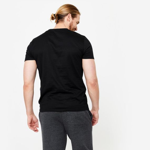 Футболка чоловіча 100 Sportee чорна - 3XL | Зображення 4
