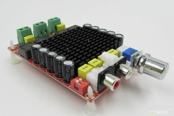 Аудио усилитель мощности D-класса XH-M510, TDA7498, 2*100W Стерео | Зображення 1