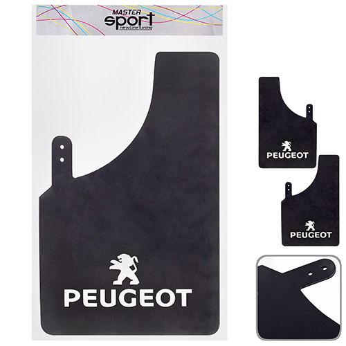 Бризковики "Sport Master" XL 230*375 PEUGEOT універсальні гумові (2 шт.) (14280) | Зображення 4