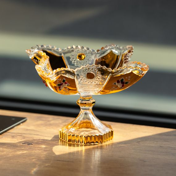 Цукерниця скляна Crystal 12 см Yiwu HP-34-139 | Зображення 1