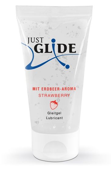 Лубрикант Just Glide Strawberry на водній основі 50 мл Sex Aura