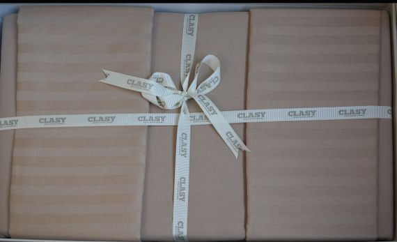 Постельное белье Clasy Stripe Satin 160х220 A.Kahve | Зображення 3